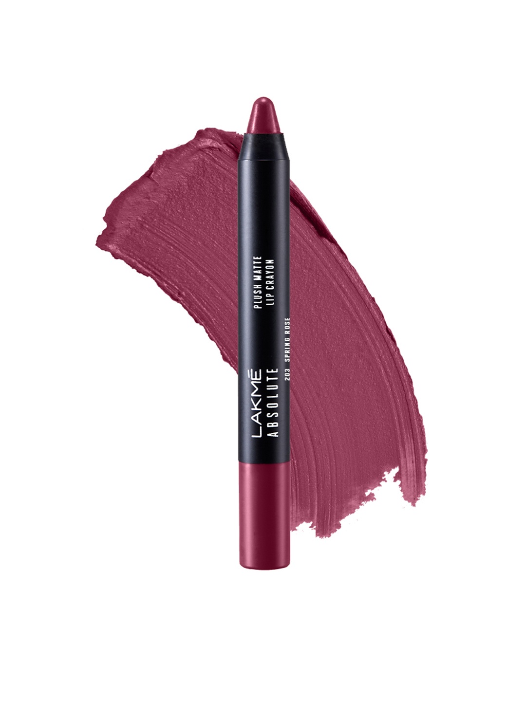 

Lakme Absolute Plush Matte Lip Crayon -Spring Rose 203, Burgundy
