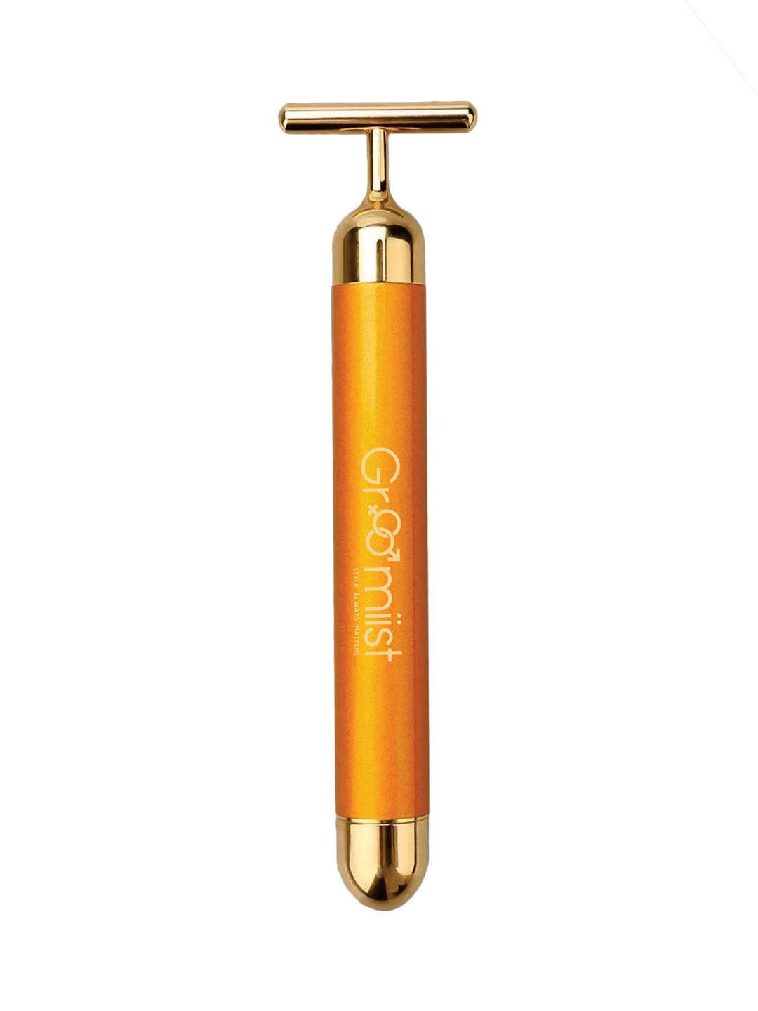

Groomiist Gold Battery Operated Vibrating Facial Massager - Energy Bar For Glowing Skin