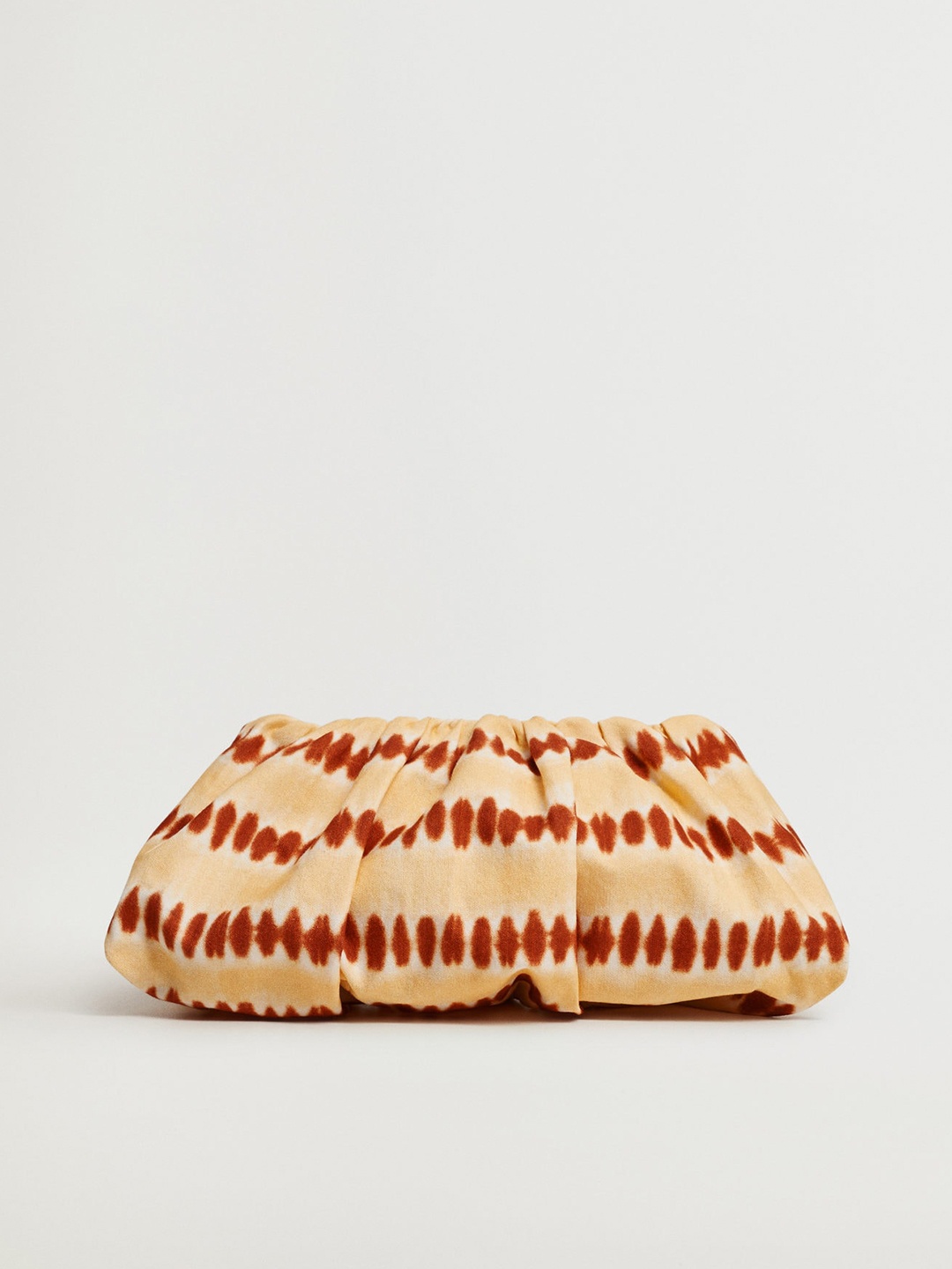 

MANGO Beige & Rust Brown Dyed Purse