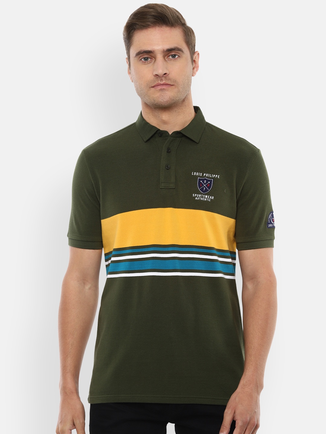 

Louis Philippe Sport Men Olive T-shirt