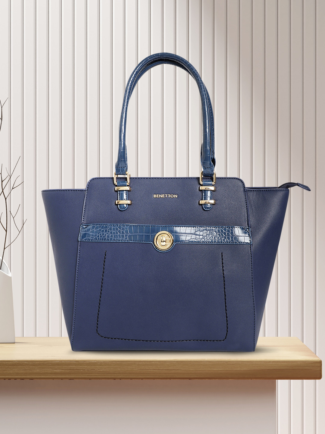 

United Colors of Benetton Navy Blue Shoulder Bag