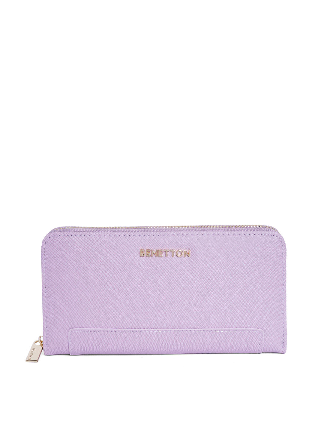 

United Colors of Benetton Women Violet Solid Zip Around Wallet