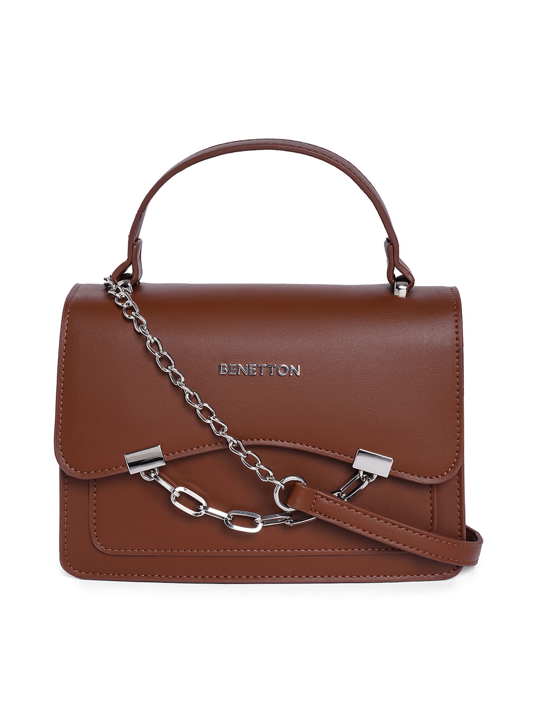 

United Colors of Benetton Brown Satchel