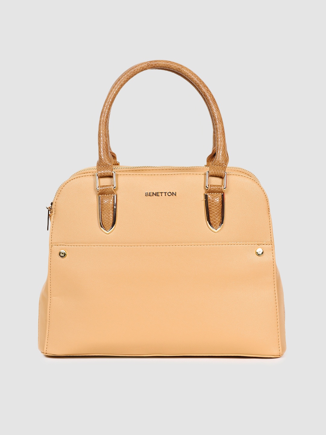 

United Colors of Benetton Beige Structured Handheld Bag