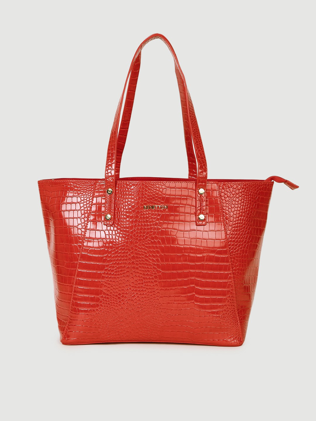 

United Colors of Benetton Red Textured Shoulder Bag