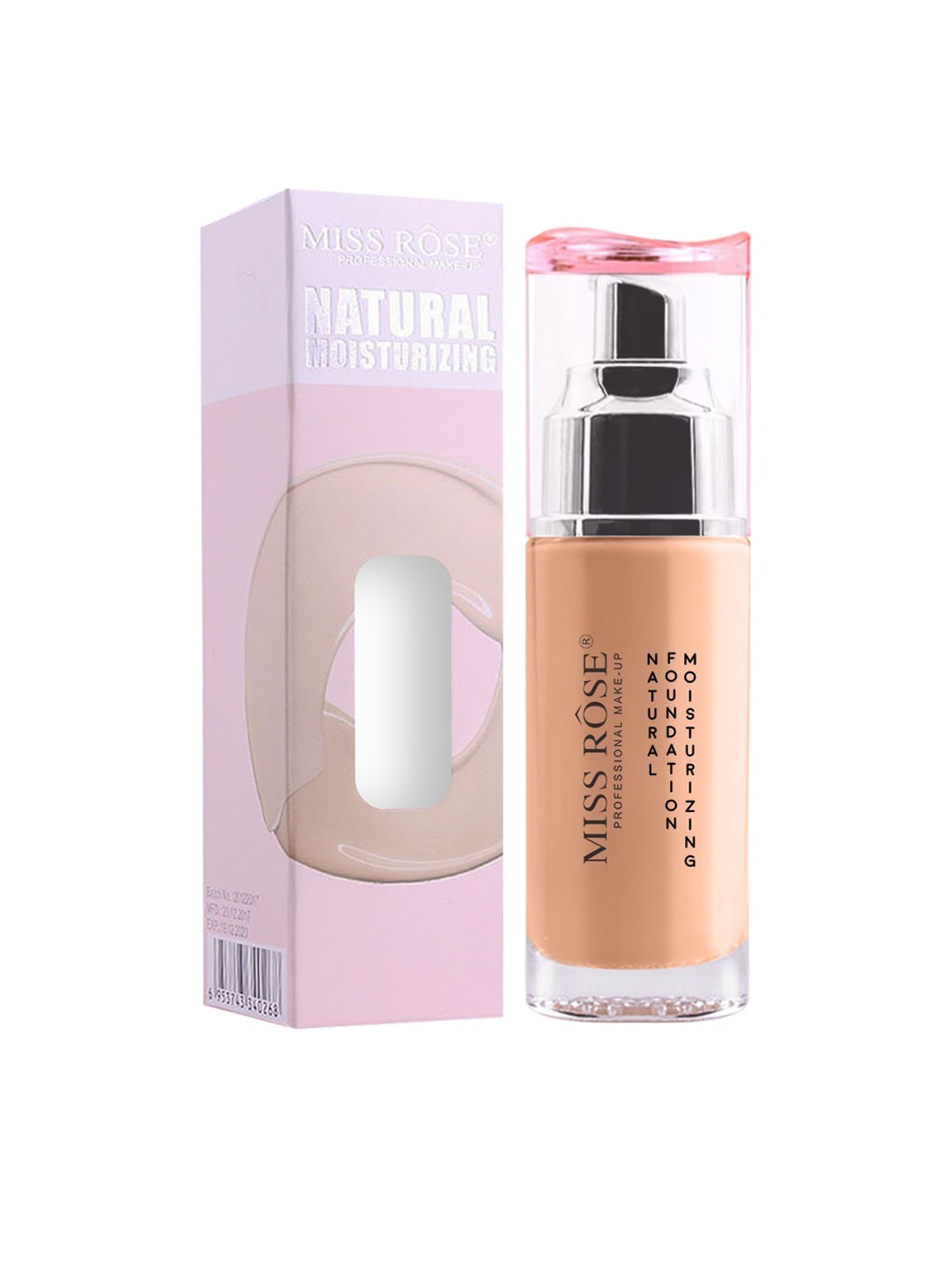 

MISS ROSE Professional Make-up Liquid Foundation 01 #Beige - 50 g, Beige