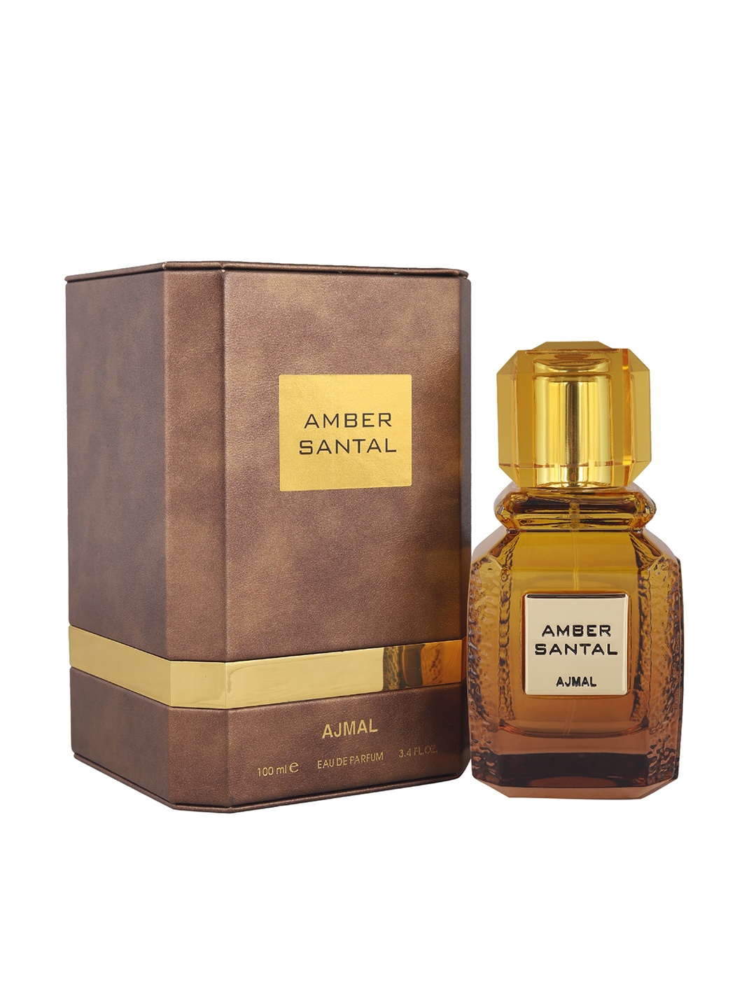 

Ajmal Unisex Amber Santal Eau De Parfum Perfume - Made in Dubai 100ml, Brown