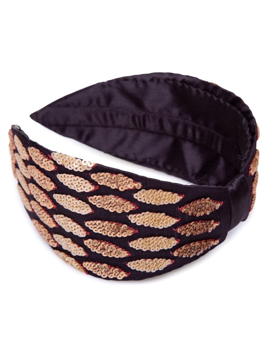 

Knotty Tail Women Black Embellished Headband