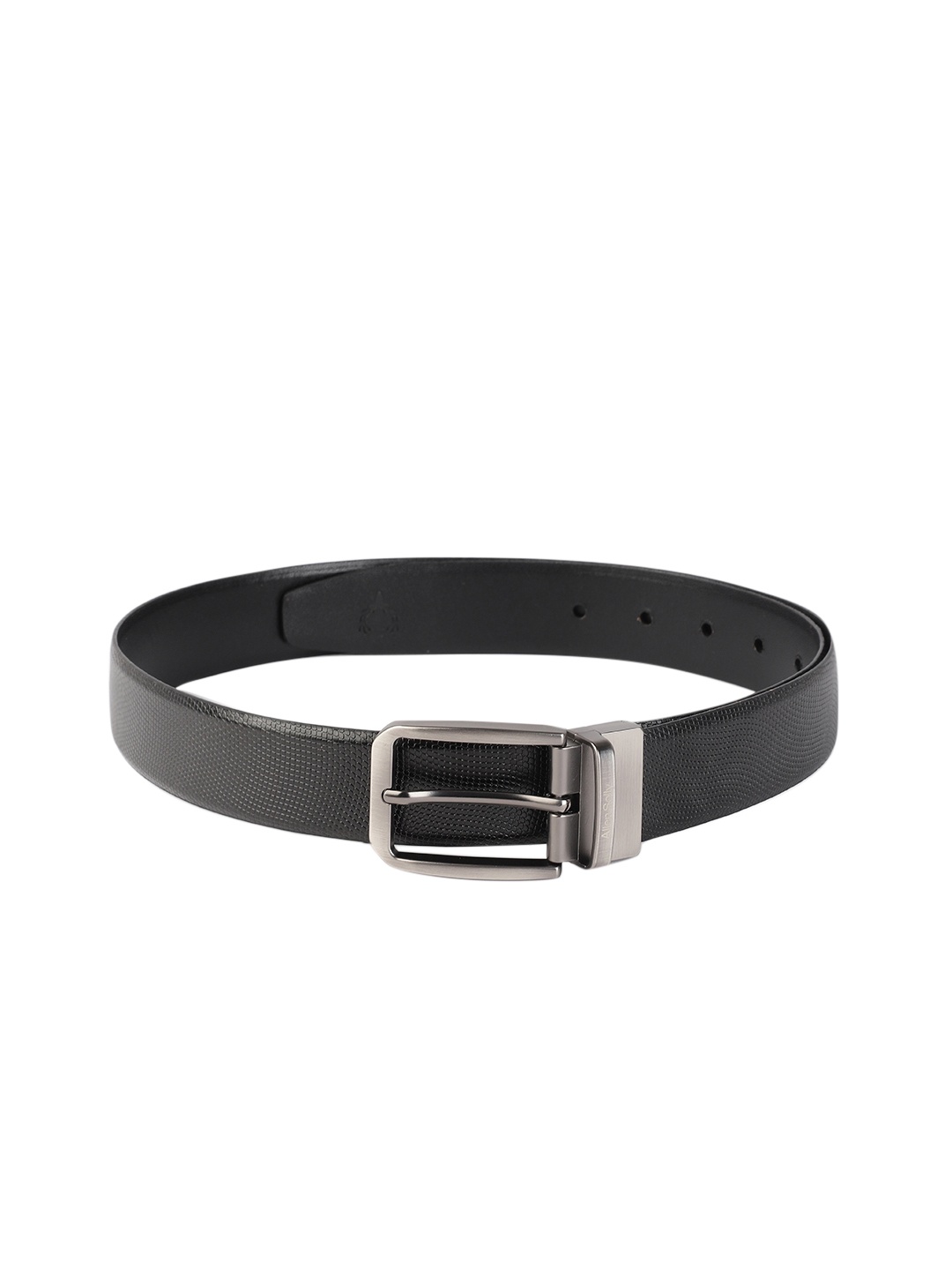 

Allen Solly Men Black Textured Leather Formal Belt