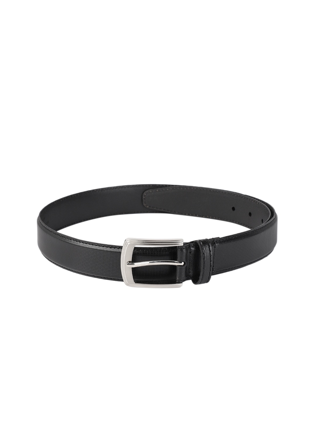 

Allen Solly Men Black Textured Leather Formal Belt