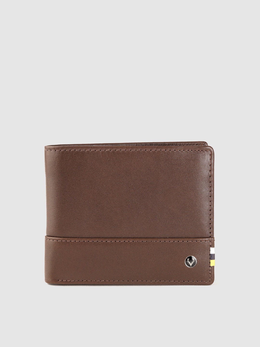 

Allen Solly Men Leather Two Fold Wallet, Brown