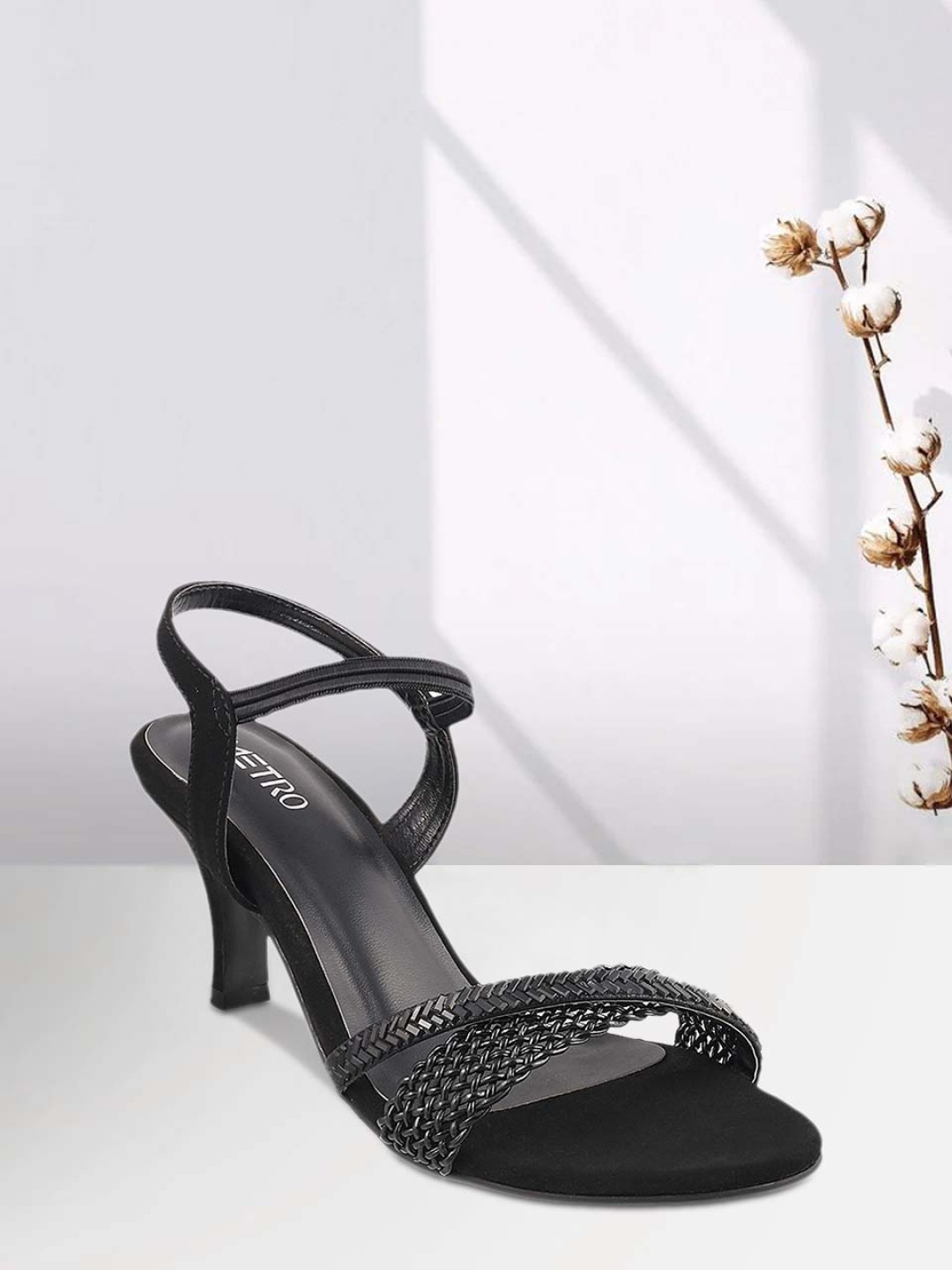 

Metro Women Black Solid Block Heels