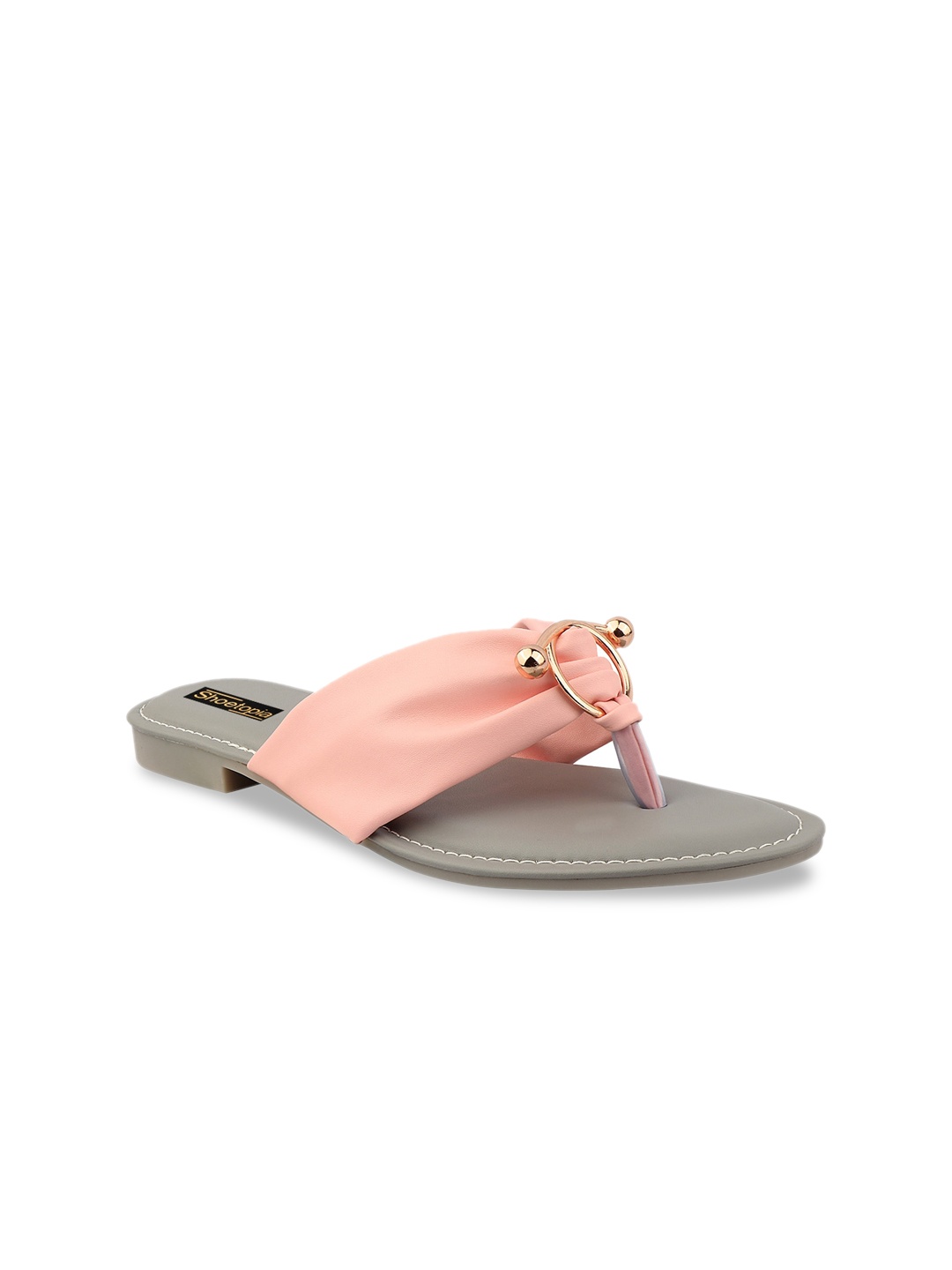

Shoetopia Women Pink Flats T-Strap Flats