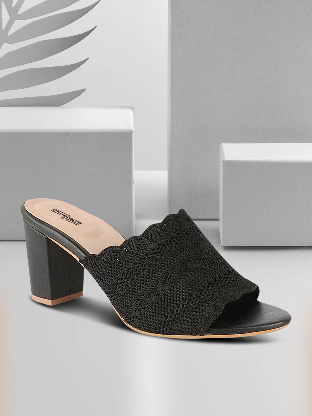 

Shoetopia Women Black Solid Mules