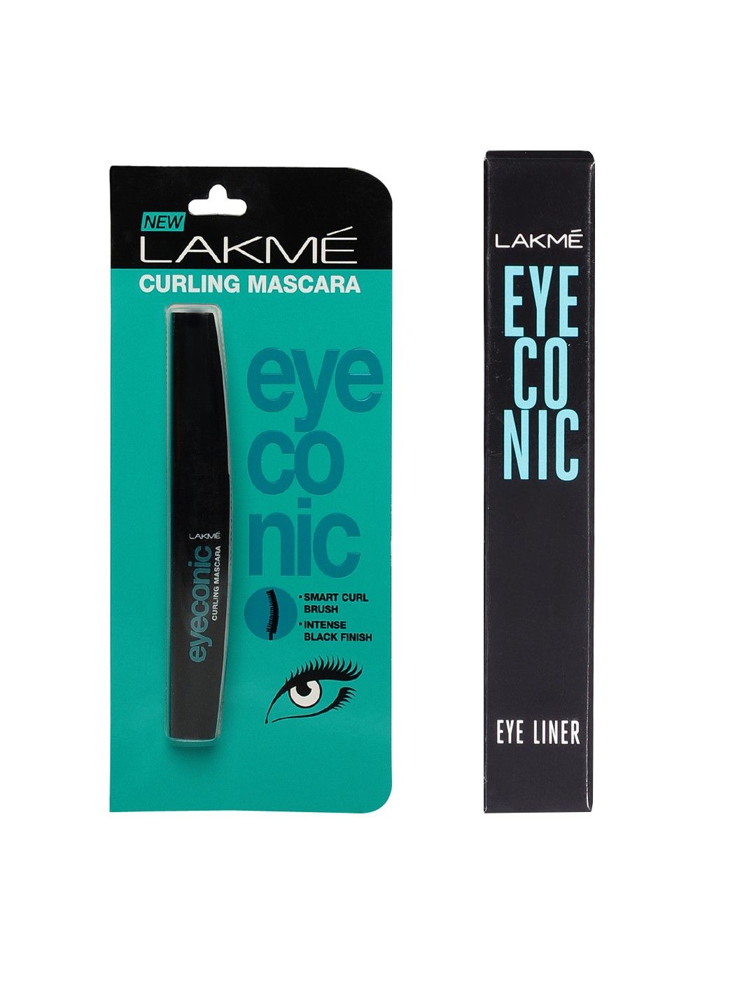 

Lakme Women Set of Liquid Eyeliner & Curling Mascara, Black