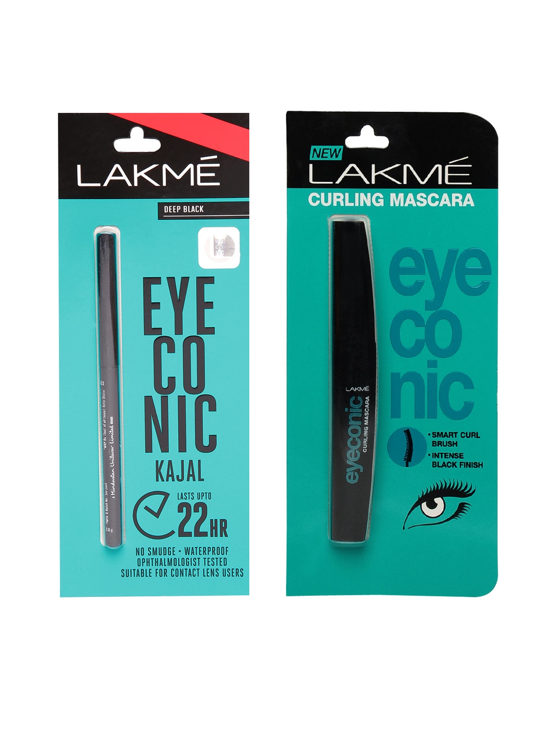 

Lakme Set of Kajal & Curling Mascara, Black