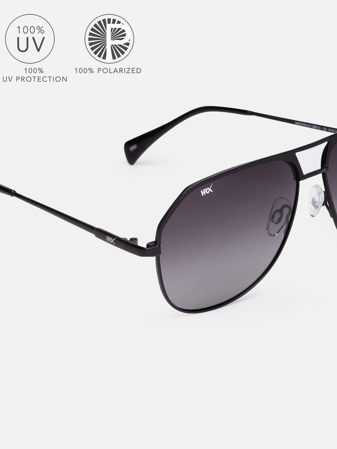 

HRX by Hrithik Roshan Men Polarised Oval Sunglasses MFB-PN-CY-59512-C5, Grey