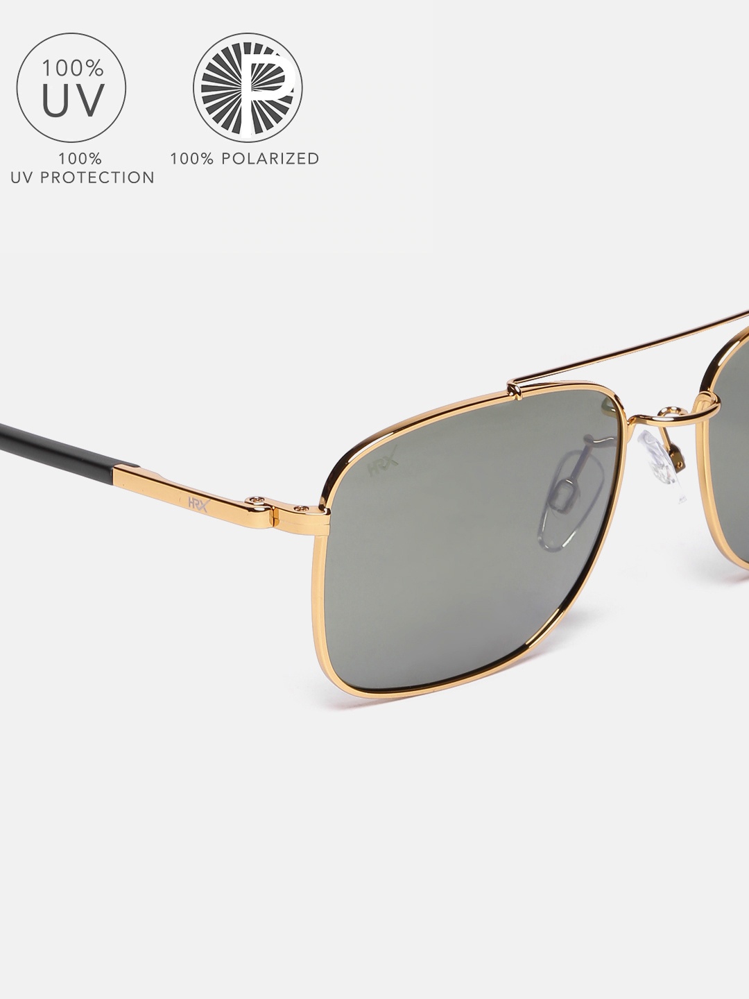 

HRX by Hrithik Roshan Men Polarised Square Sunglasses MFB-PN-CY-51334-C6, Green