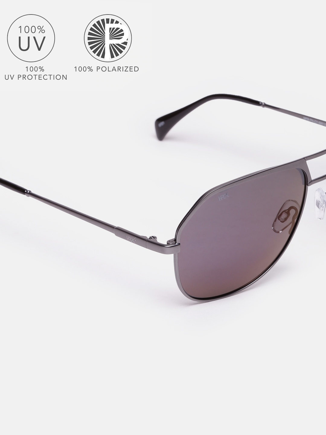 

HRX by Hrithik Roshan Men Mirrored Polarised Aviator Sunglasses MFB-PN-CY-59512-C4, Purple