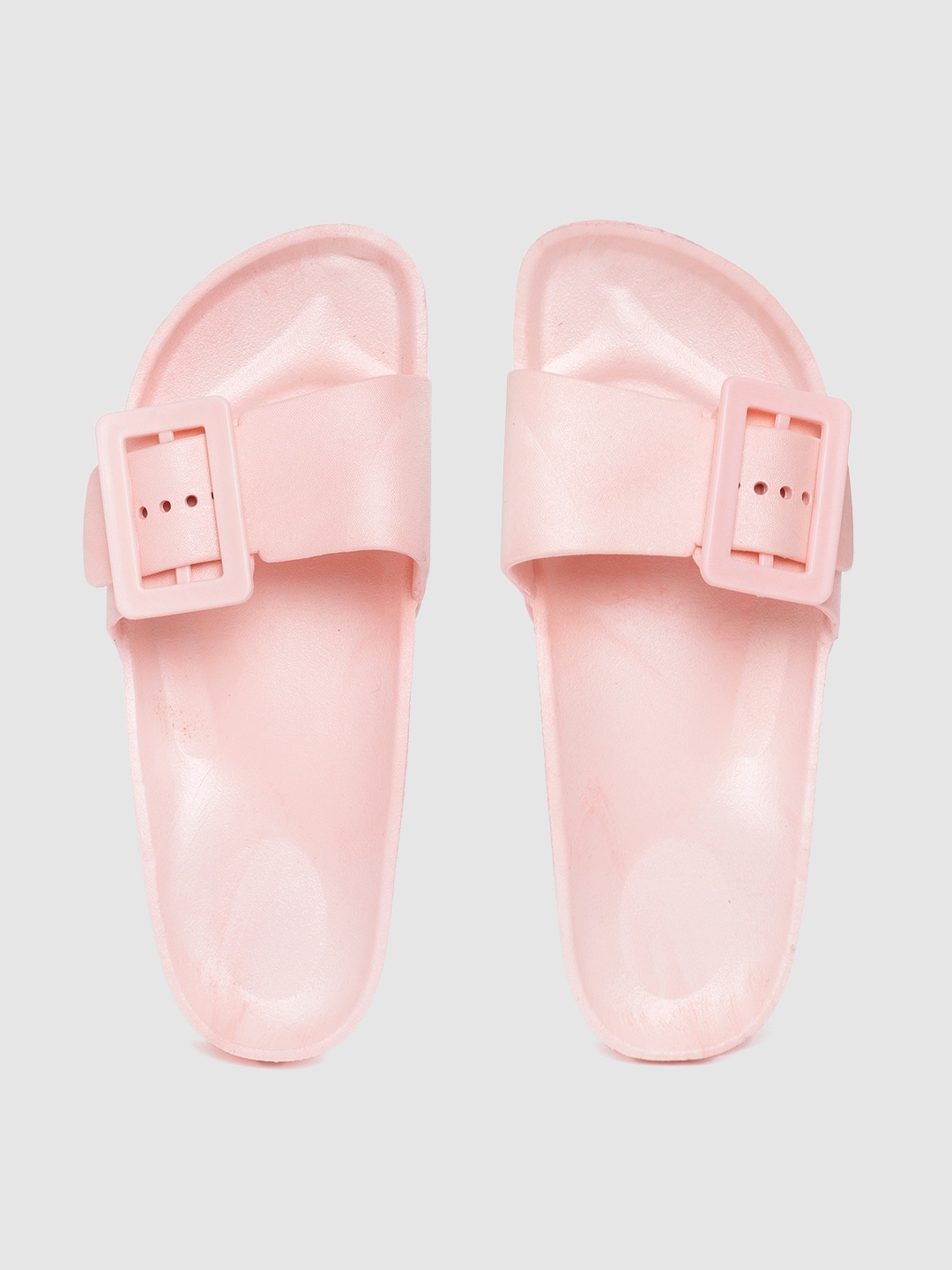 

Carlton London sports Women Pink Buckle Detail Sliders