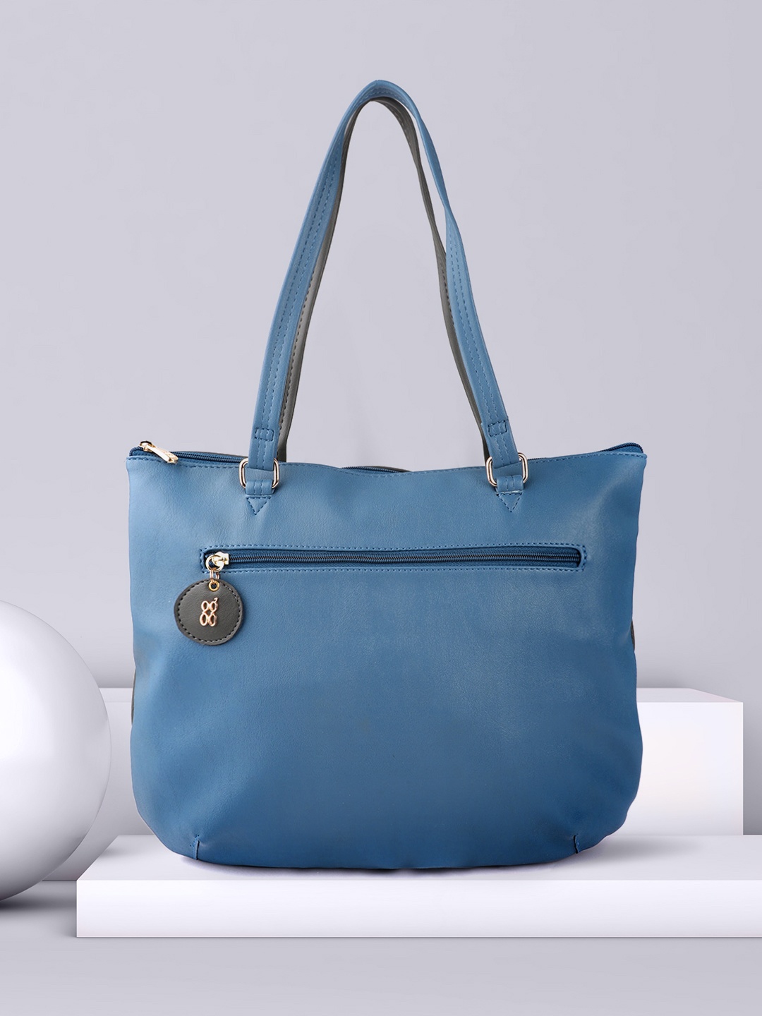 

Baggit Blue Structured Tote Bag