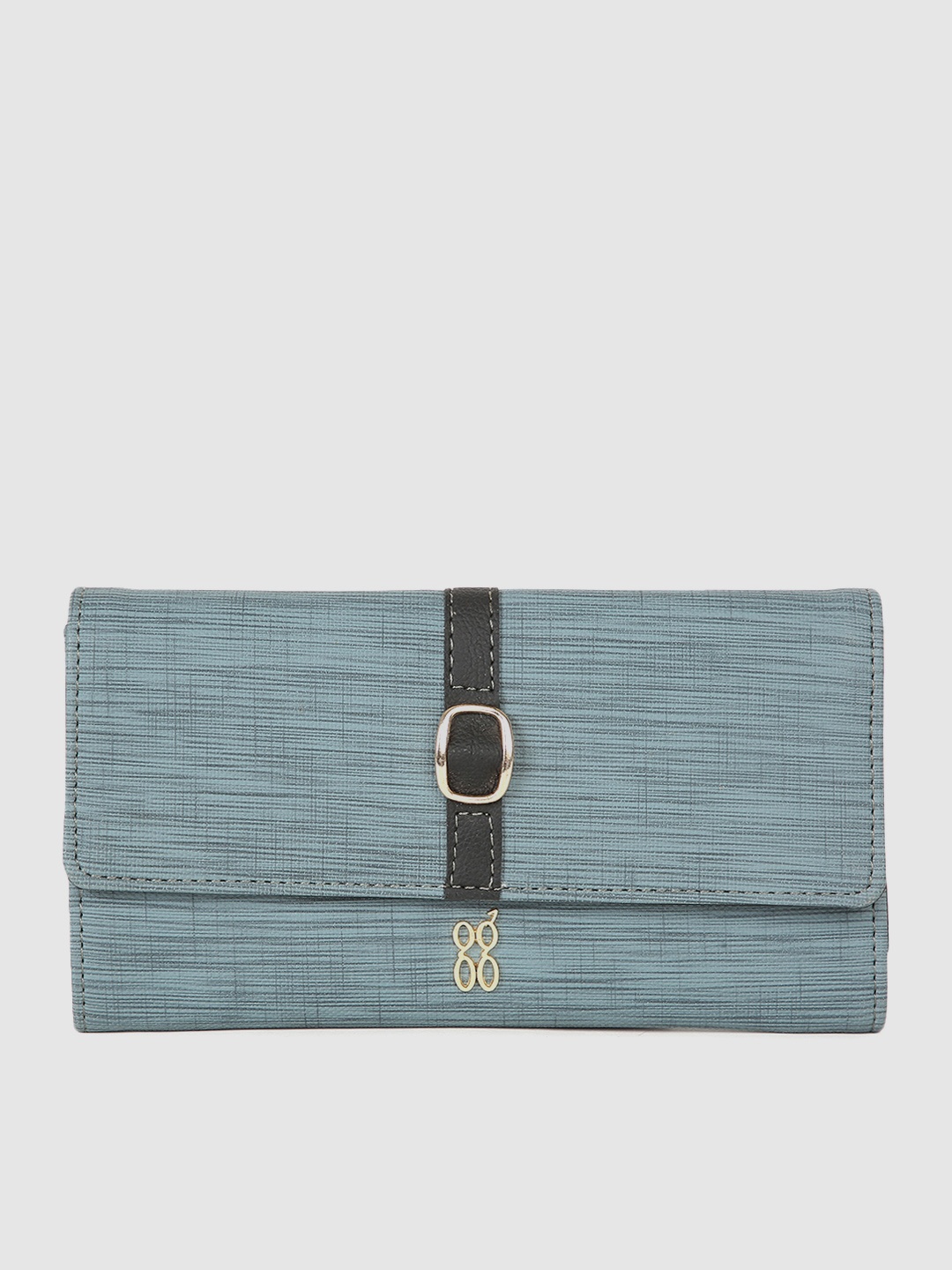 

Baggit Women Blue Striped Two Fold Wallet