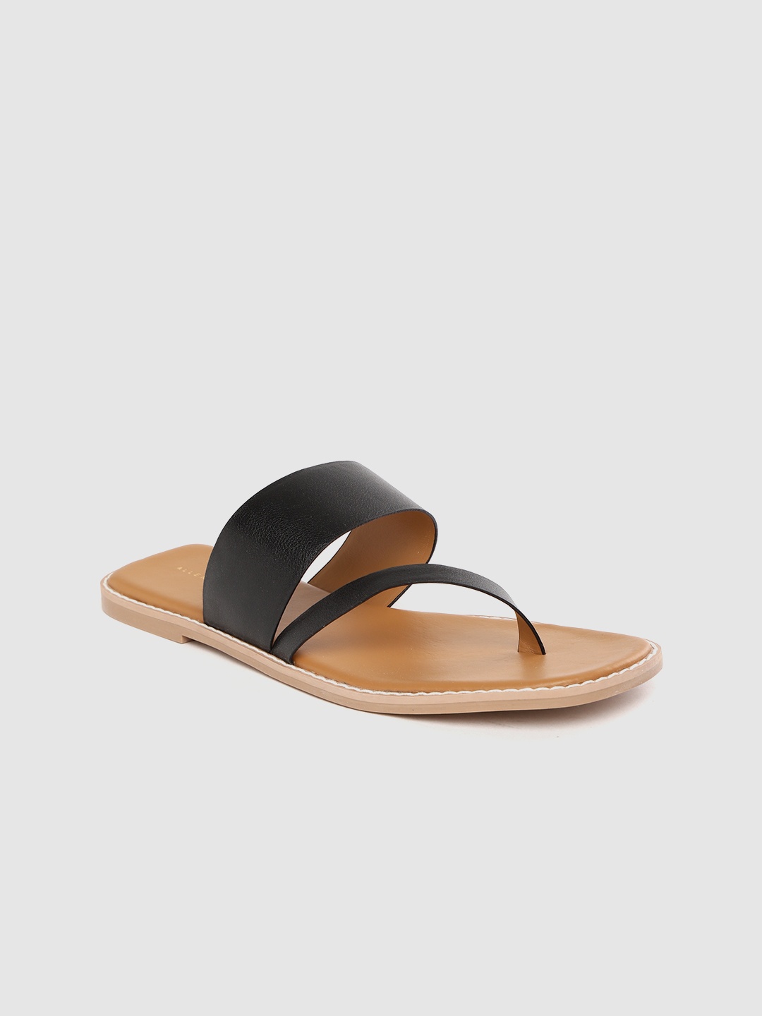 

Allen Solly Women Black Solid Open Toe Flats