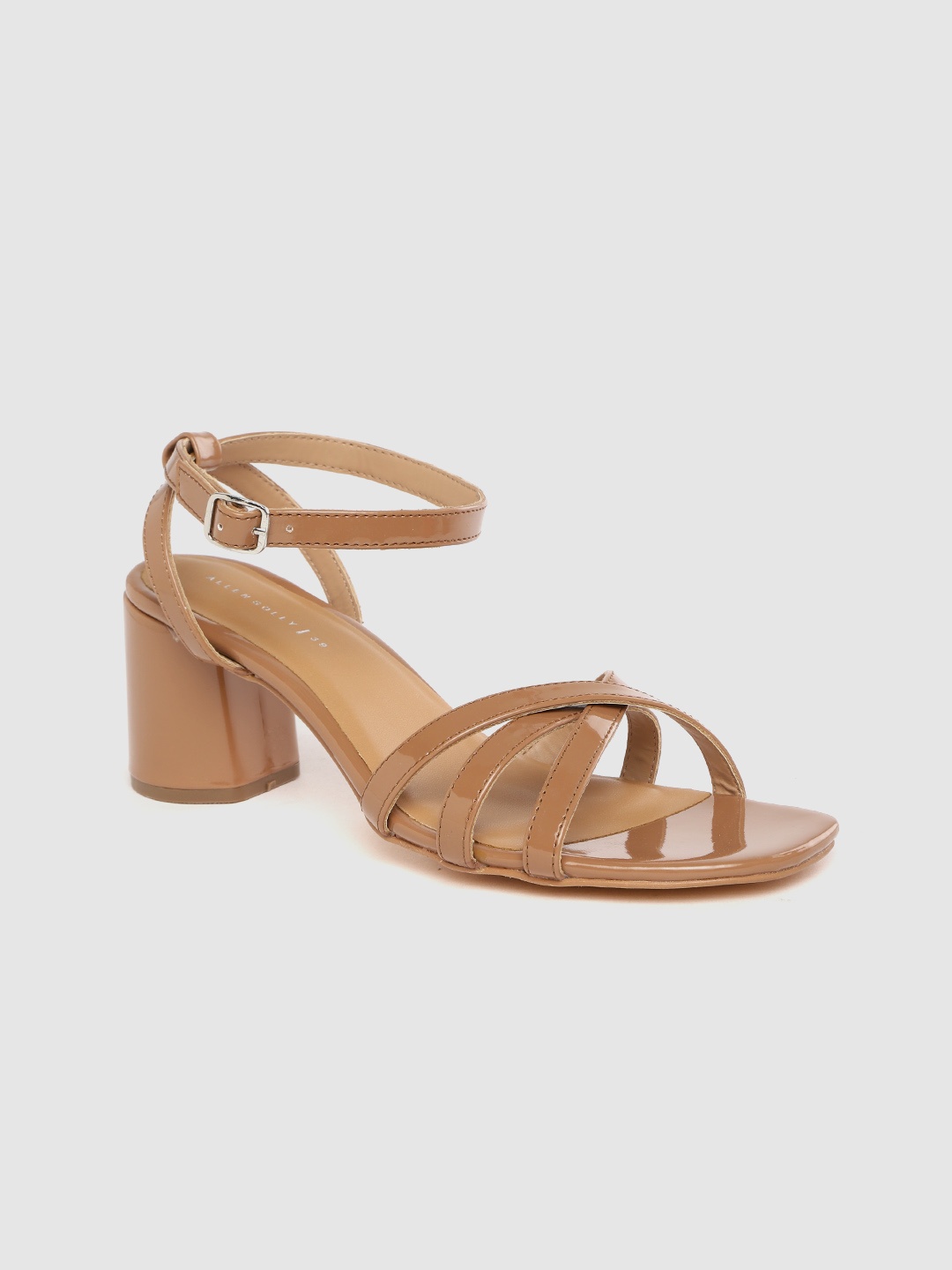 

Allen Solly Women Brown Solid Strappy Block Heels