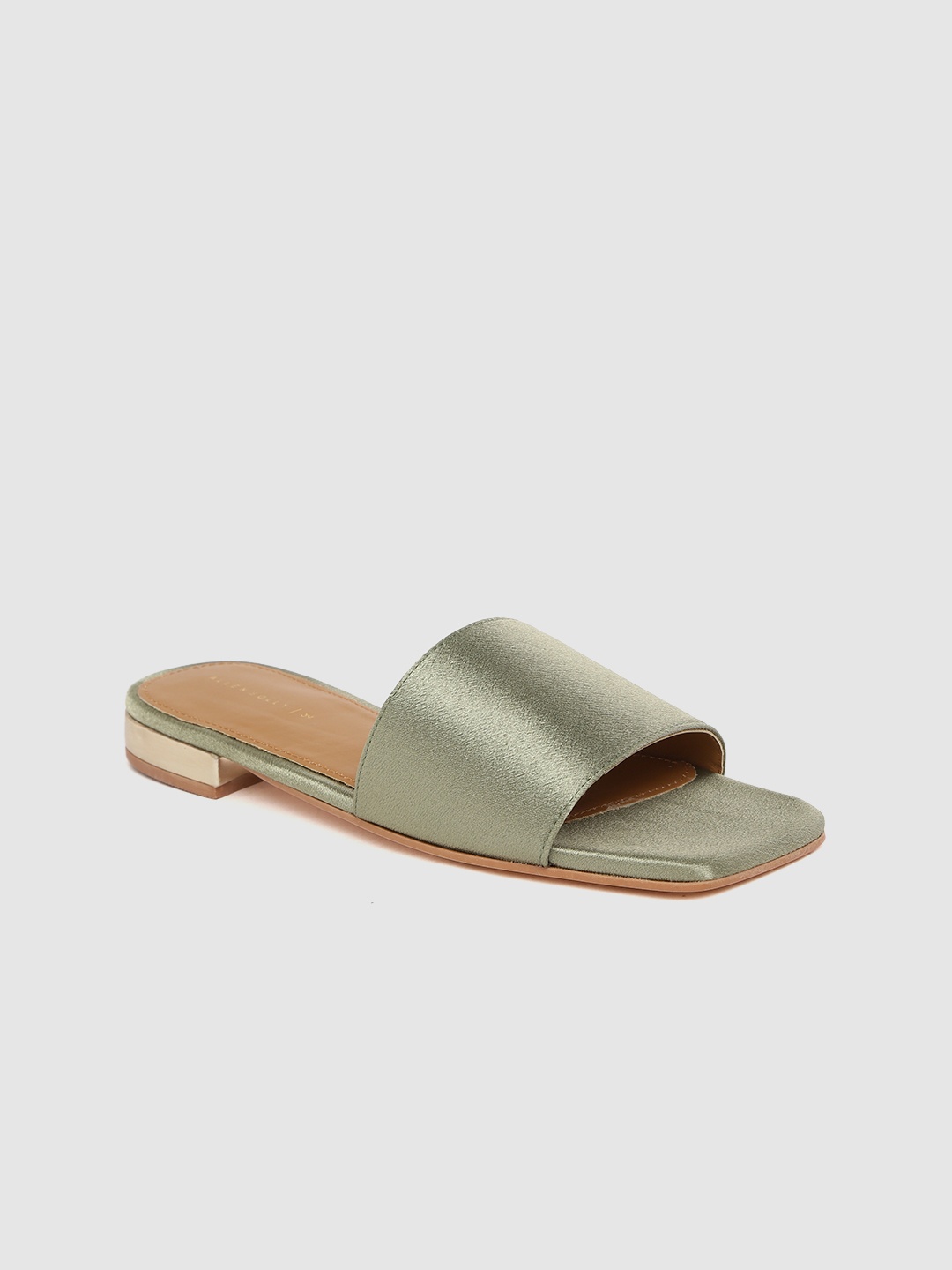 

Allen Solly Women Green Solid Open Toe Flats