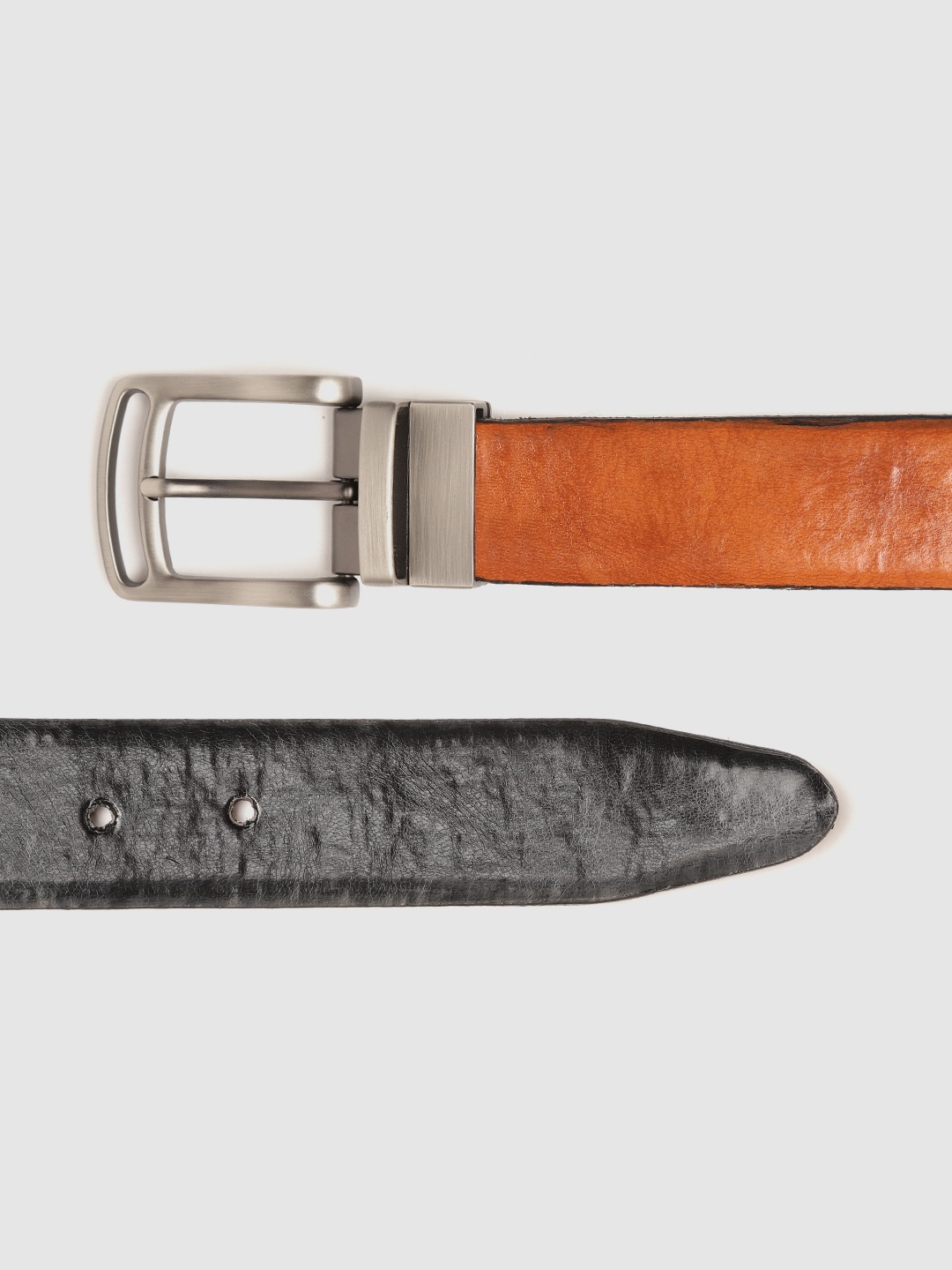 

Men Black & Tan Brown Solid Reversible Formal Belt