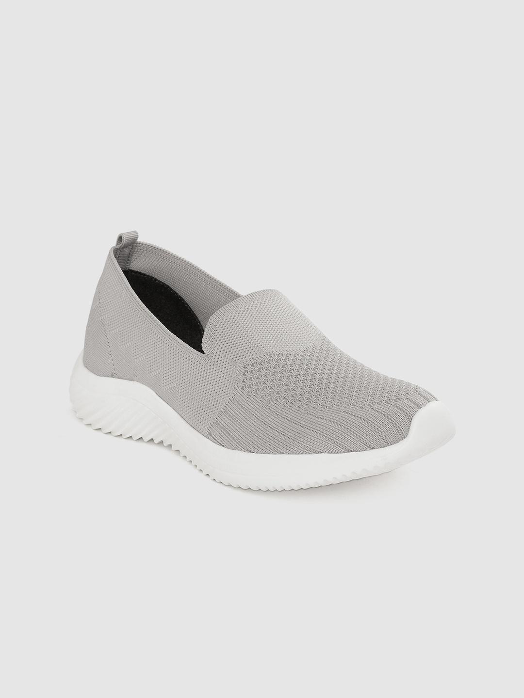 

Allen Solly Women Grey Woven Design Slip-On Sneakers