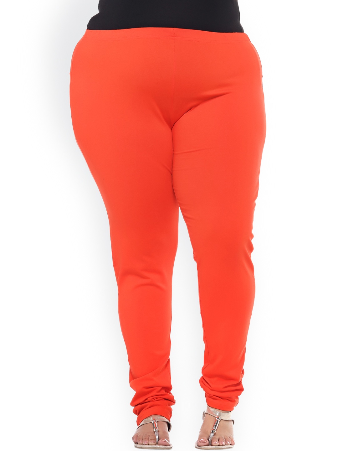 

plusS Orange Churidar Leggings