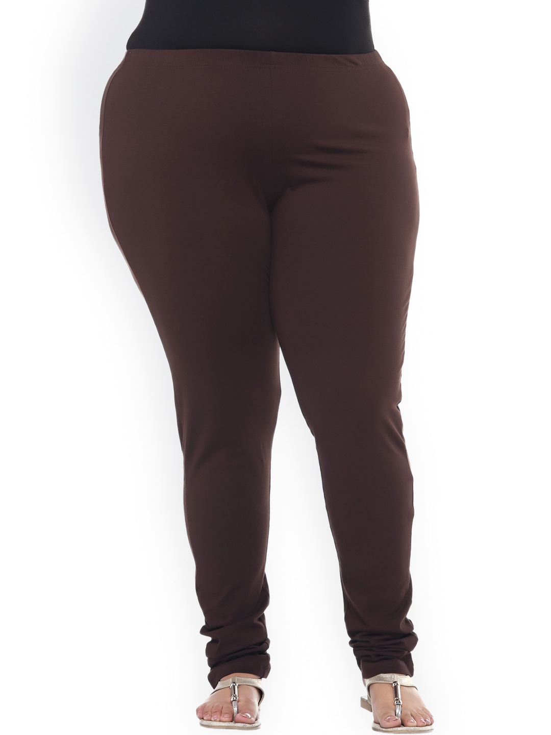 

plusS Brown Churidar Leggings