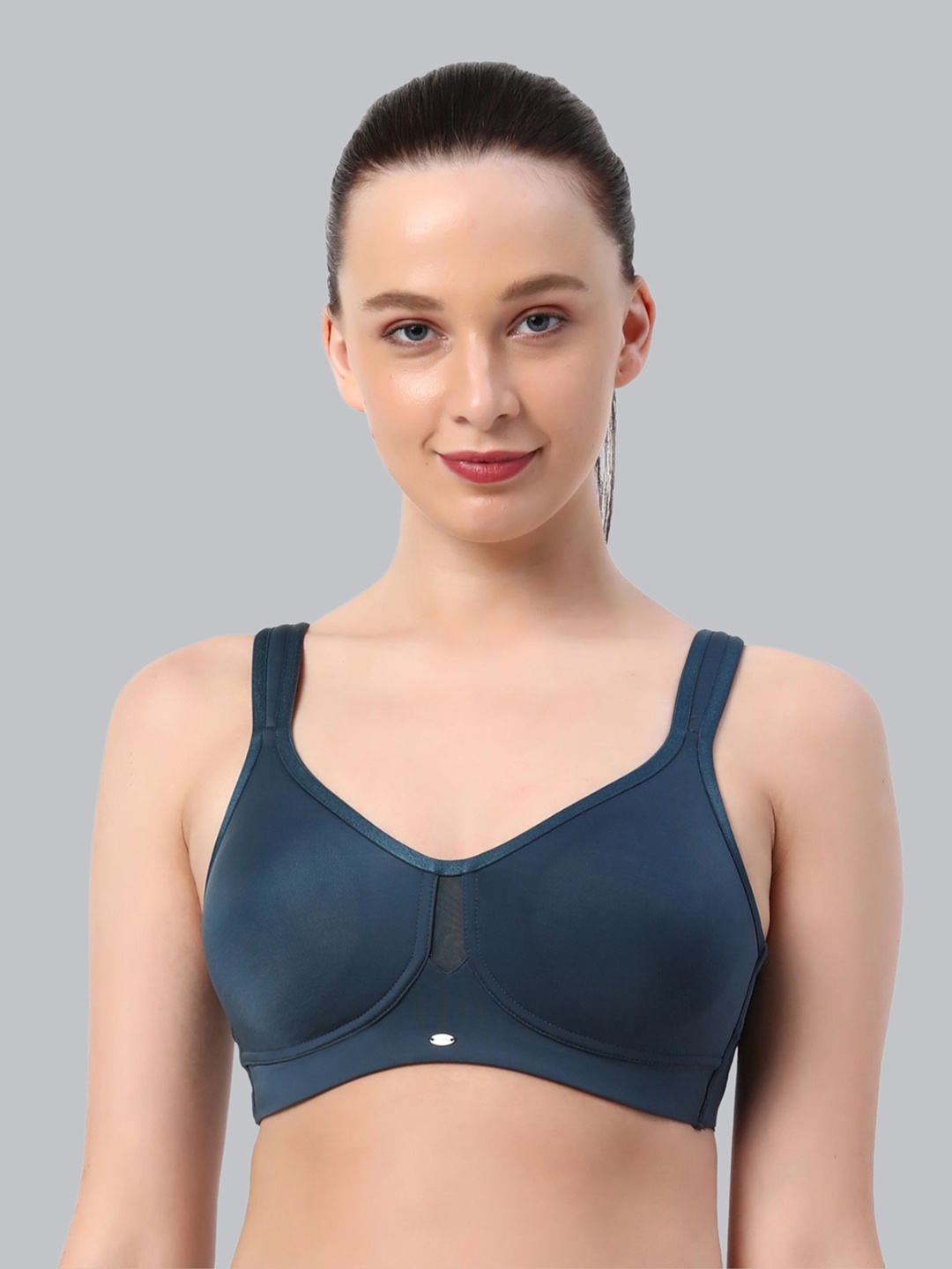 

SOIE Full Coverage Minimiser Non Padded Non-Wired Bra, Blue
