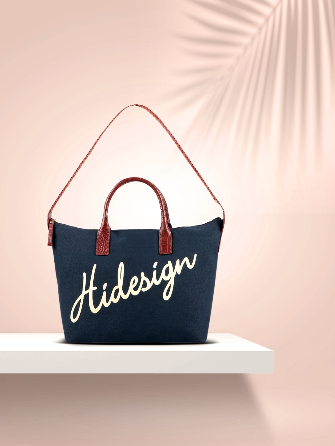 

Hidesign Blue Printed Tote Bag