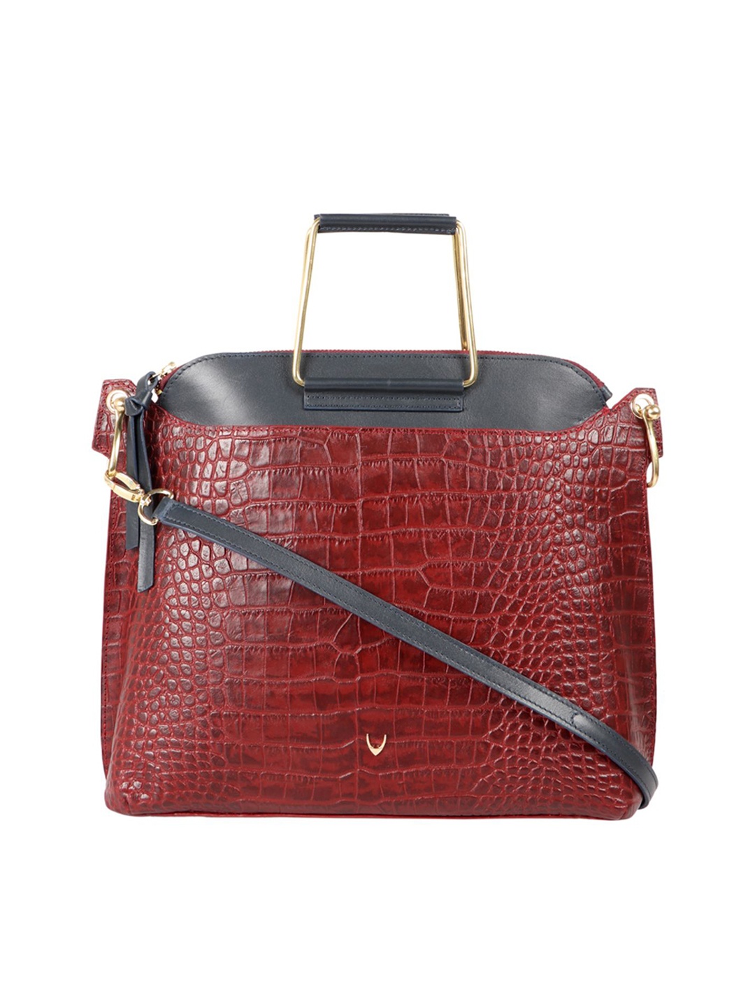 

Hidesign Red Textured Handheld Bag