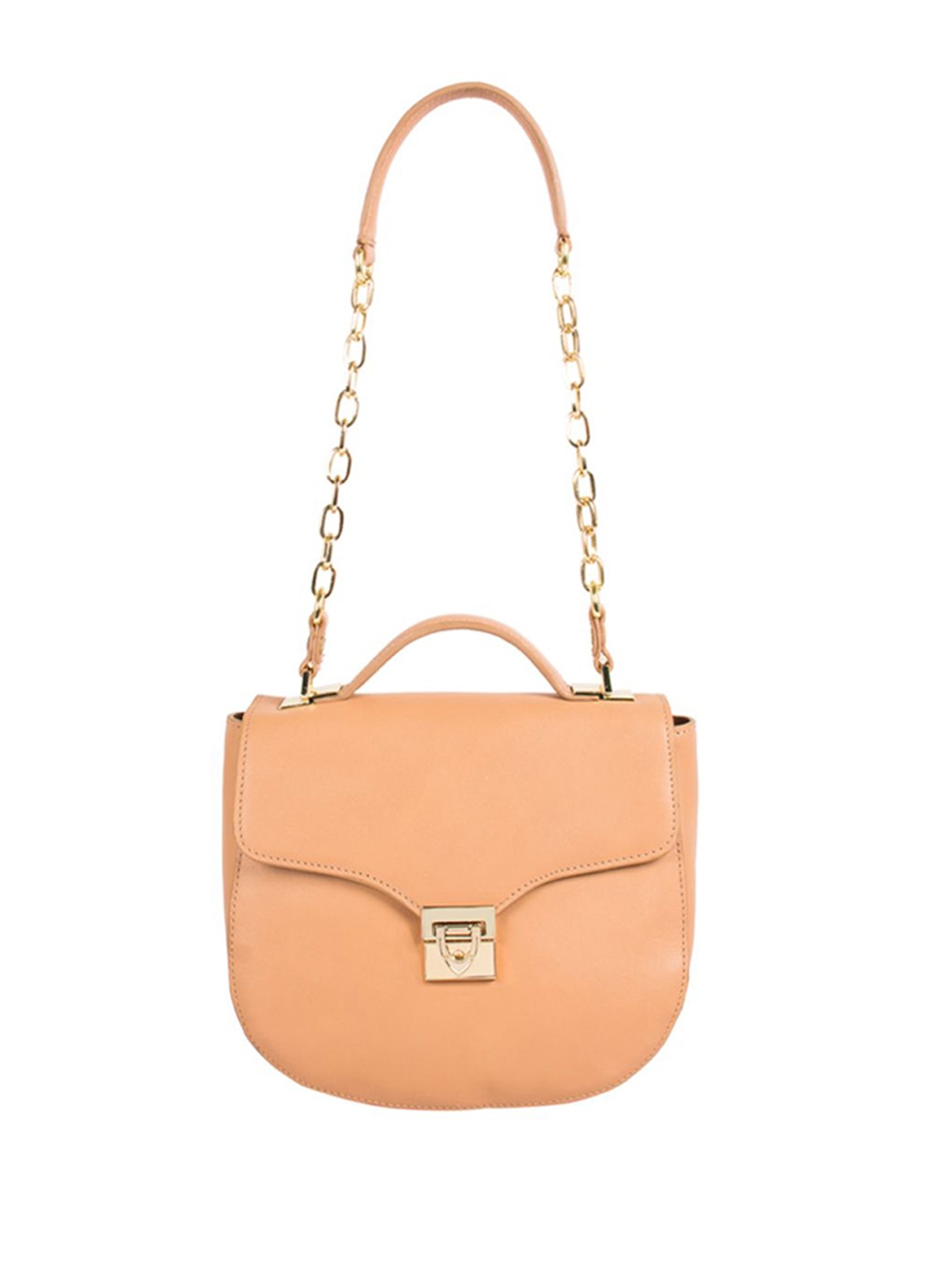 

Hidesign Peach-Coloured Solid Sling Bag