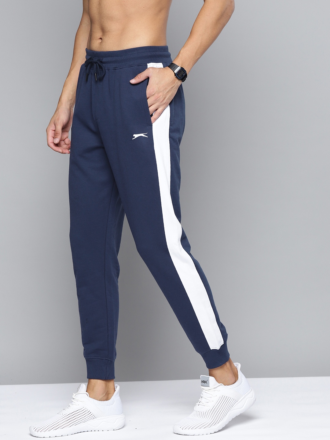 

Slazenger Men Navy Blue Solid Joggers