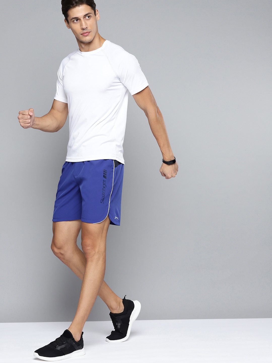 

Slazenger Men Blue Mid-Rise Regular Shorts