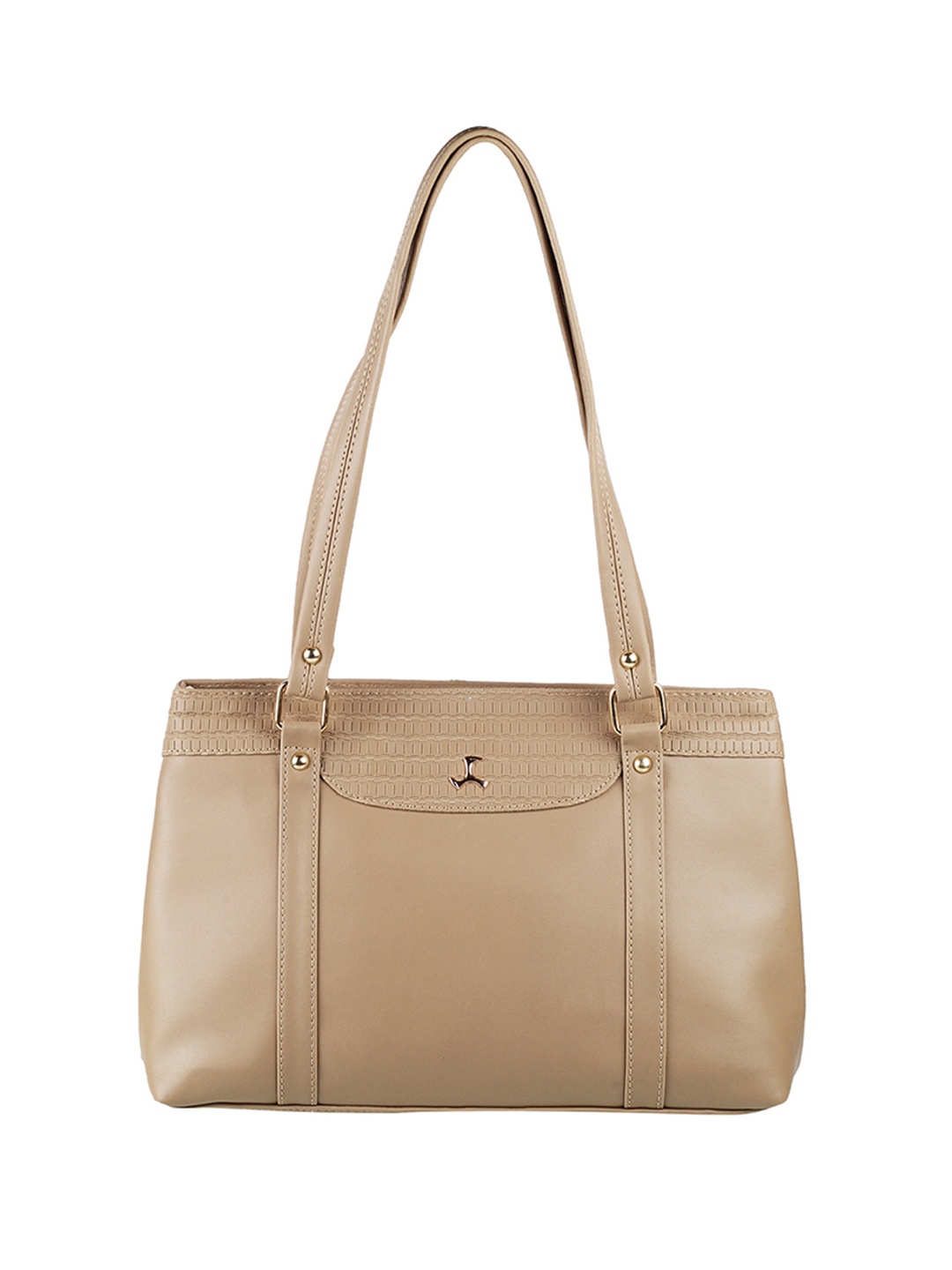 

Mochi Beige Textured Shoulder Bag