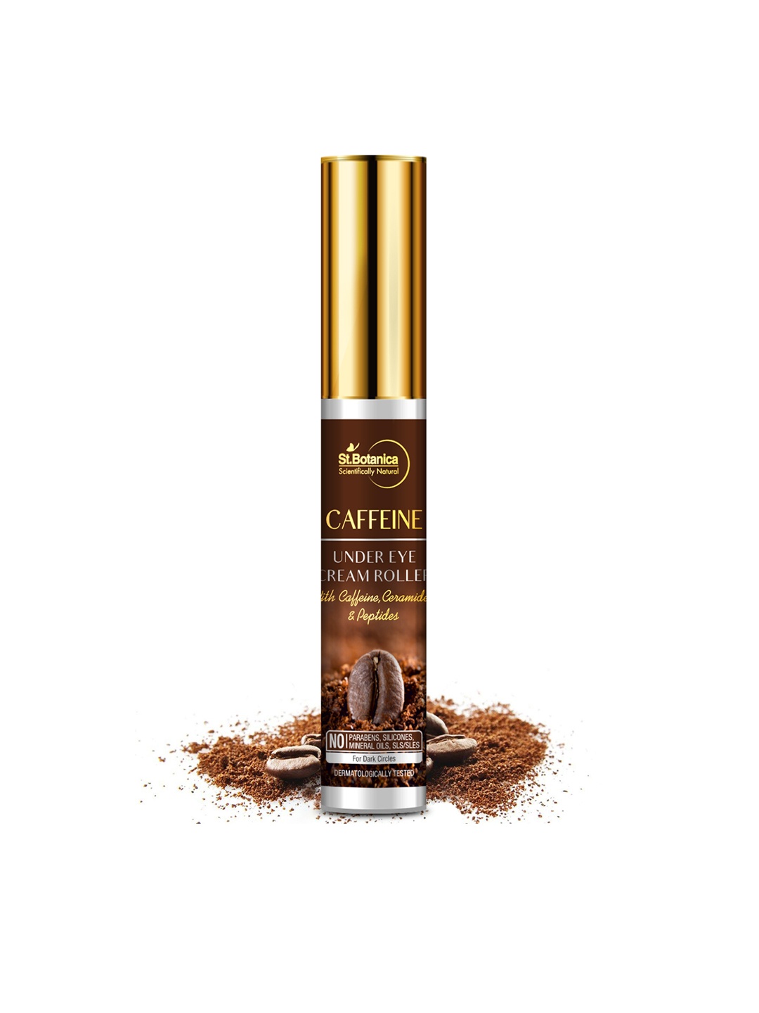 

StBotanica Caffeine 1% Under Eye Cream Roller, 15ml, Brown