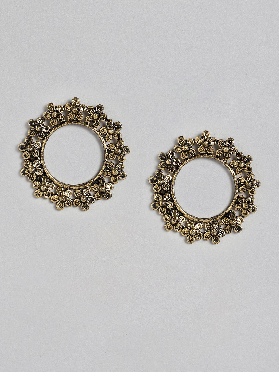 

Anouk Antique Gold-Plated Circular Drop Earrings