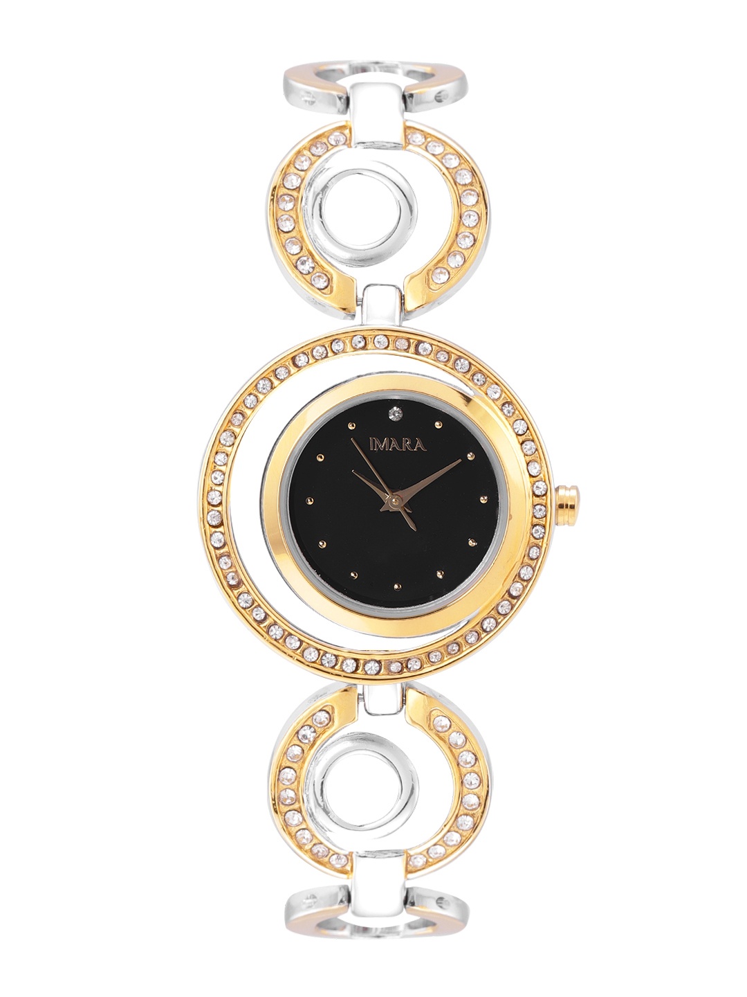 

IMARA Women Black Dial Bracelet Style Analogue Watch 010-D