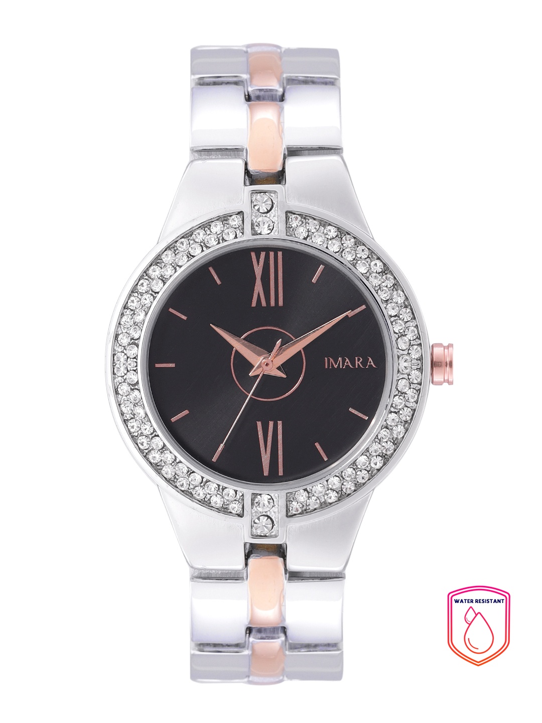 

IMARA Women Black Dial Bracelet Style Analogue Watch 035-C