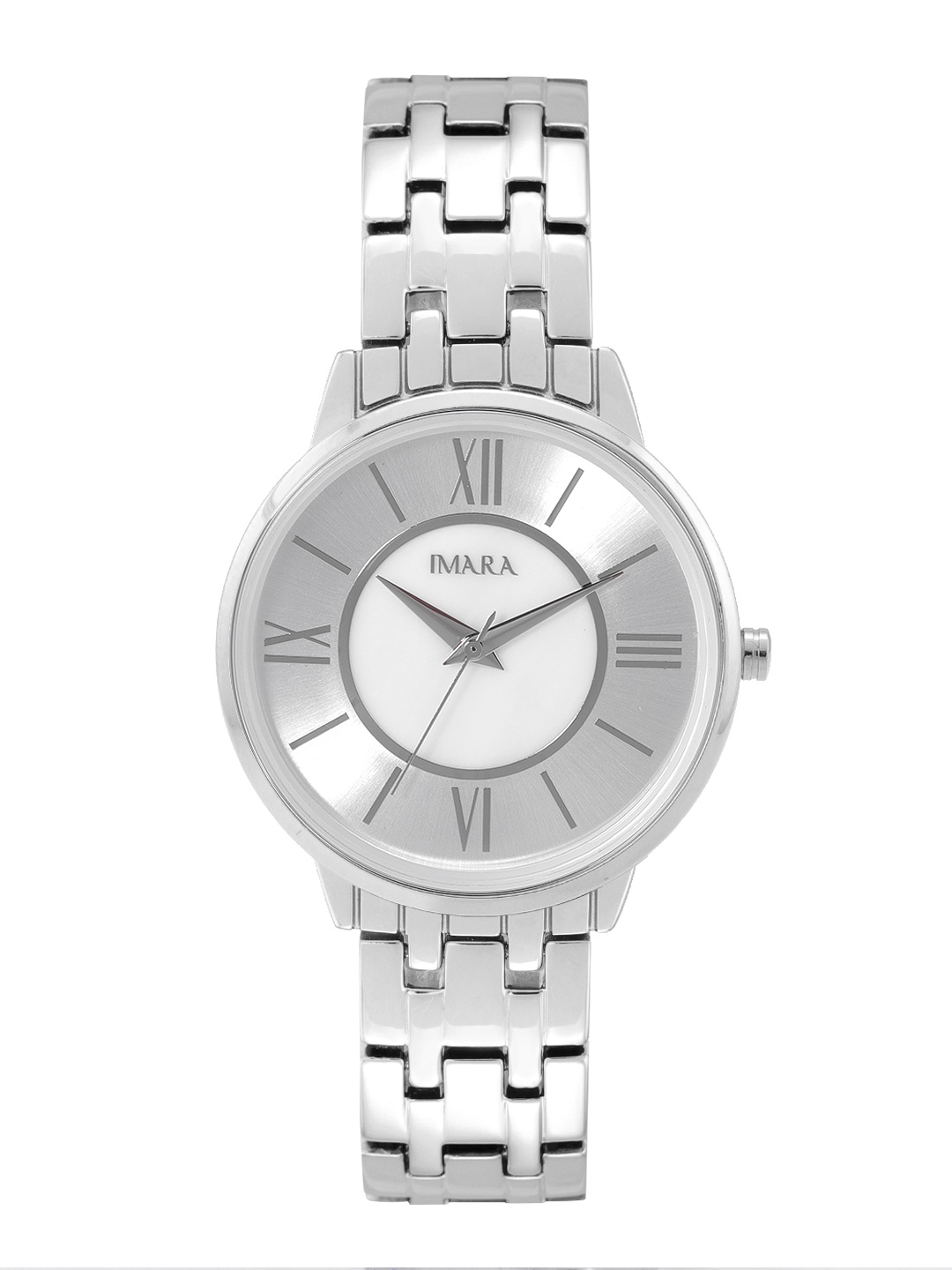 

IMARA Women Silver-Toned & White Analogue Watch Imara029-A