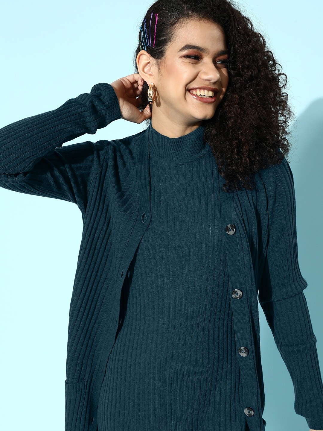 

Roadster Midi Dress With Blazer, Blue