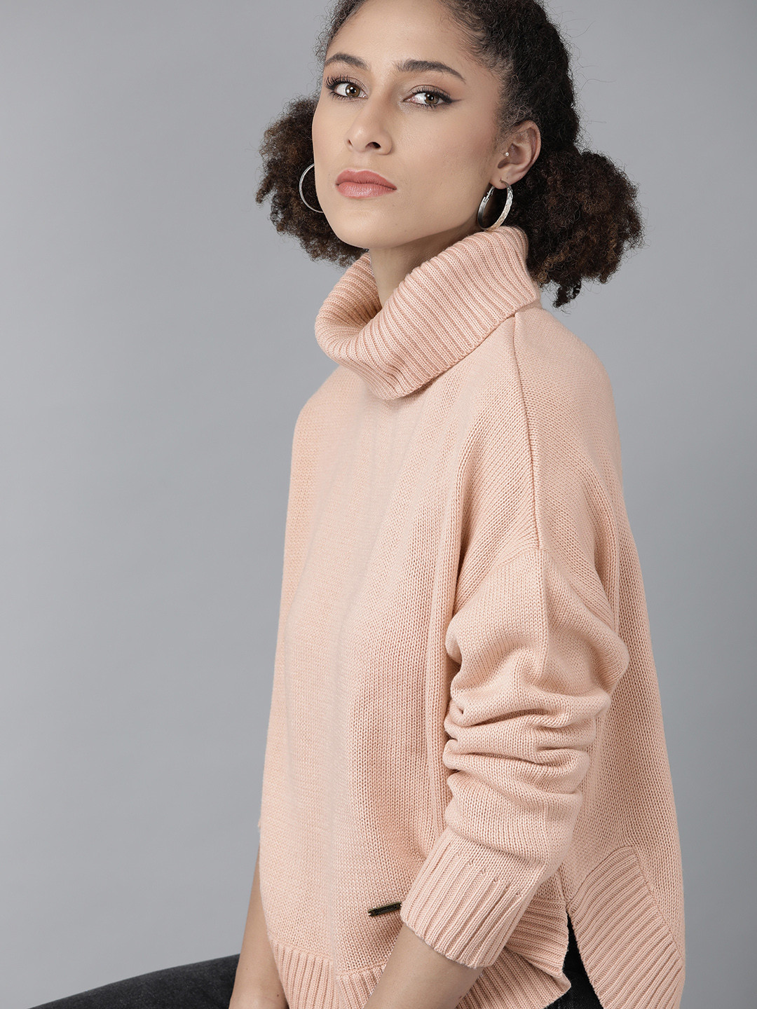 

Roadster Women Peach-Coloured Pullover