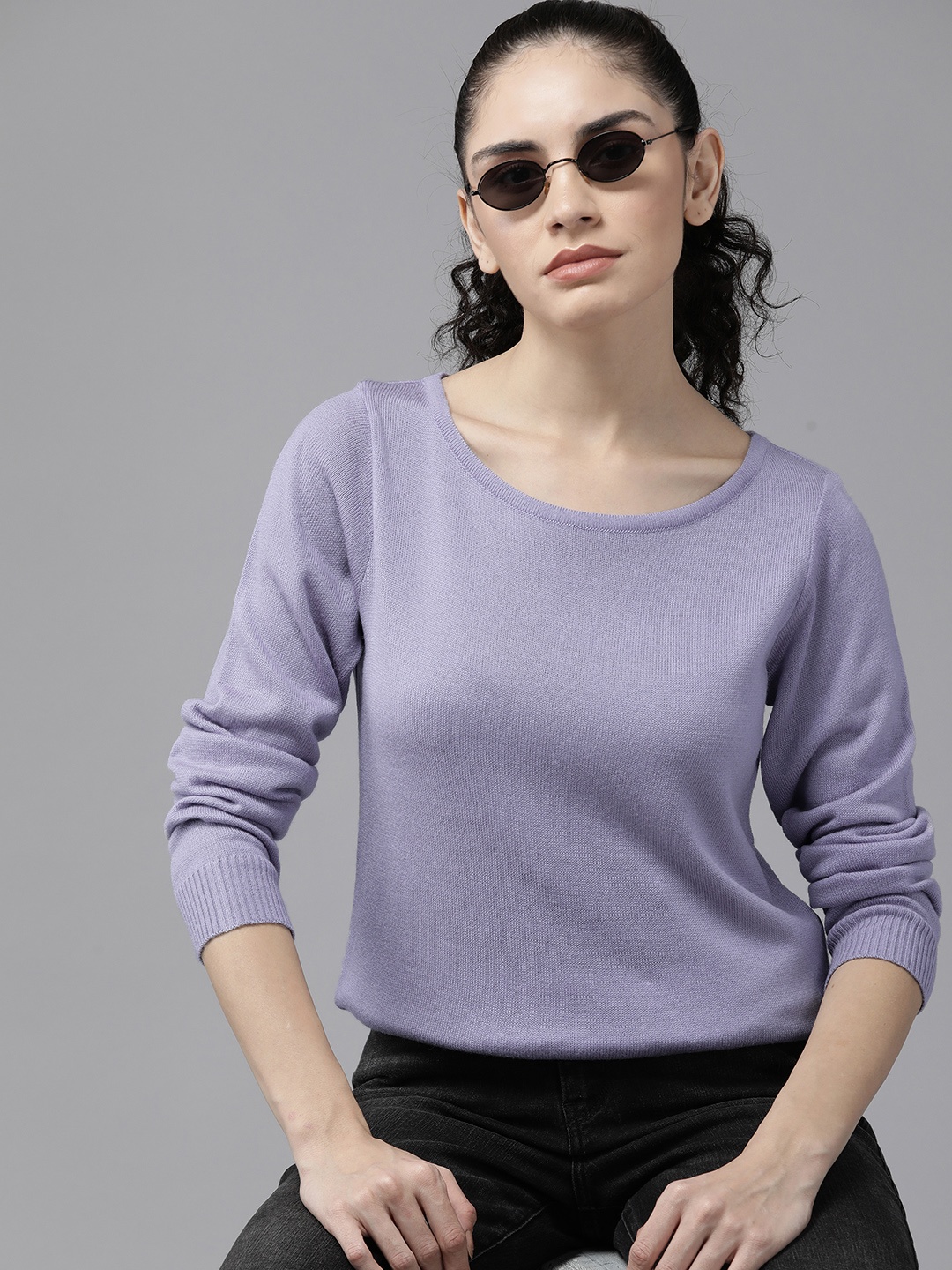 

The Roadster Lifestyle Co. Acrylic Pullover, Lavender