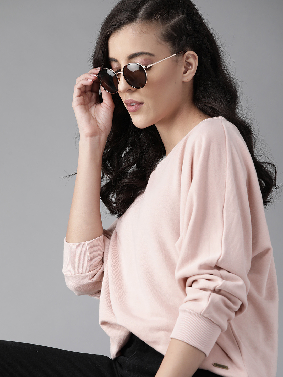 

Roadster Women Peach-Coloured Sweatshirt
