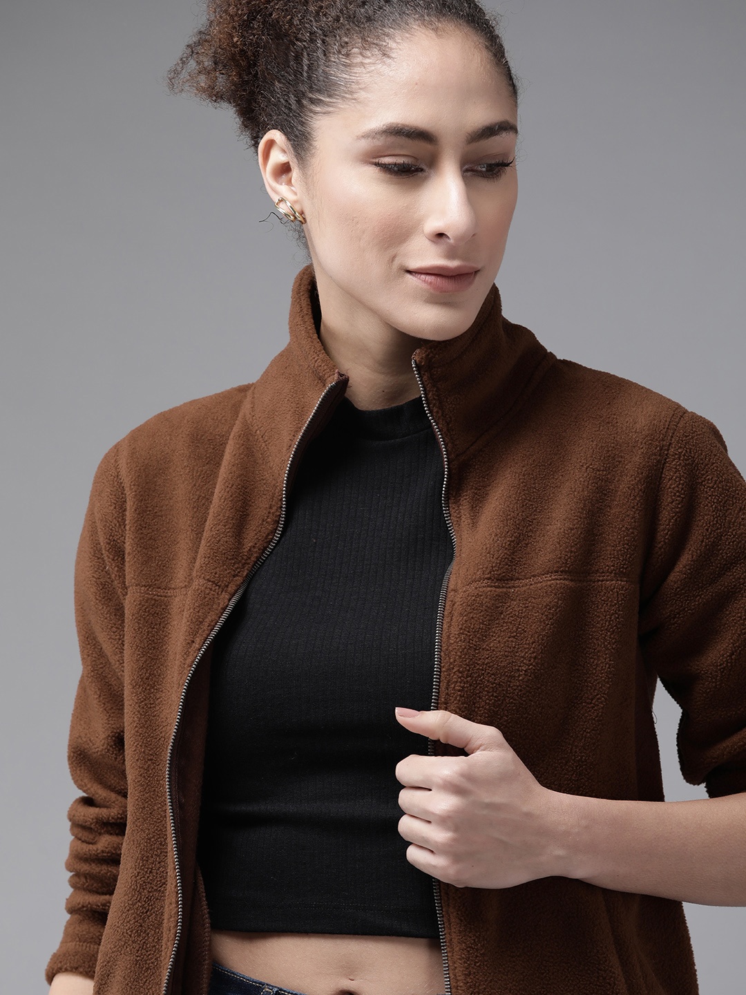 

Roadster Women Brown Sweatshirt